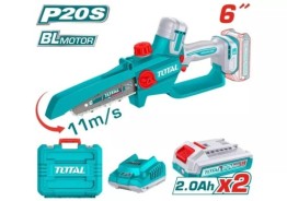 MOTOSIERRA MINI A BATERIA 20V BL 15CM (6 PULG) -  2 BAT/CAR TOTAL