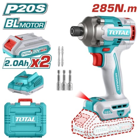 Atornillador de Impacto Inalambrico 20v 285NM