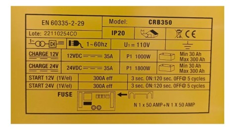 Cargador Arrancador De Baterias 12-24 V  Uyustools