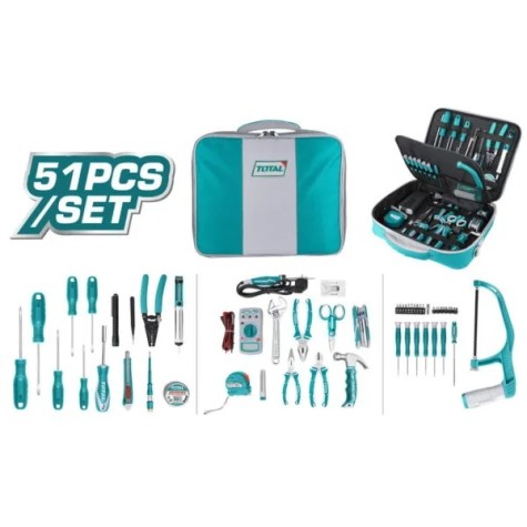 Set de herramientas para electrónica y comunicaciones  51 pcs