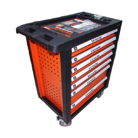 Set de Carrito Metalico con 496 Herramientas Victeche