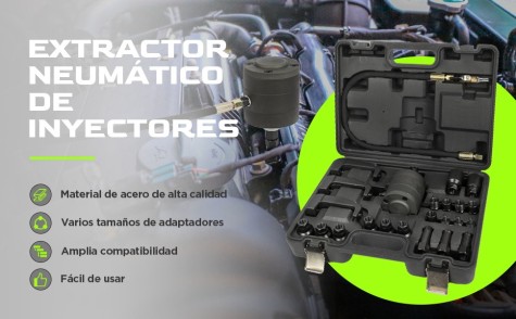 Extractor de Picos Inyectores Neumático 24 Piezas Diesel