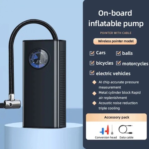 MINI COMPRESOR DE AIRE PORTATIL RECARGABLE 120W