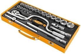 Set de Juego Tubos y Ratchet 24 piezas Tolsen
