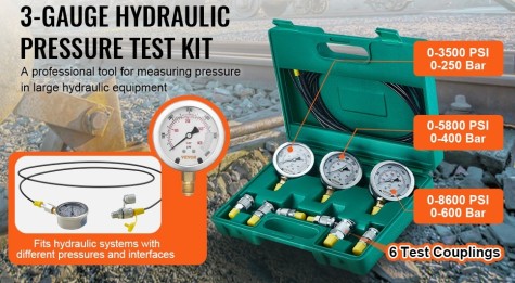 Kit de prueba de presión hidráulica