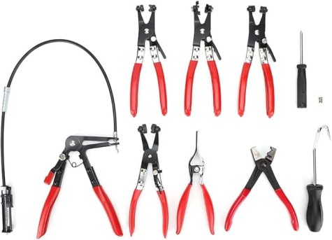 KIT DE PINZAS ABRAZADERA AUTOMOTRIZ 9 PCS