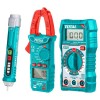Thumbnail COMBO KIT DE MEDICION TESTERS CAT III 600V (PINZA AC, MULTÍMETRO Y BUSCAPOLOS) TOTAL0