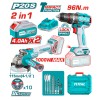 Thumbnail COMBO TALADRO PERCUTOR 96NM Y AMOLADORA 115MM  20V BL - 2BAT/CAR TOTAL0