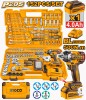 Thumbnail KIT SET 152 HERRAMIENTAS COMBINADAS C/LLAVE DE IMPACTO P20S 500NM CON BAT + CARGADOR EN MALETIN INGCO0