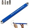 Llave de extensión para impactos, con adaptadores de unidad cuadrada de 1/2", 1/4" y 3/8